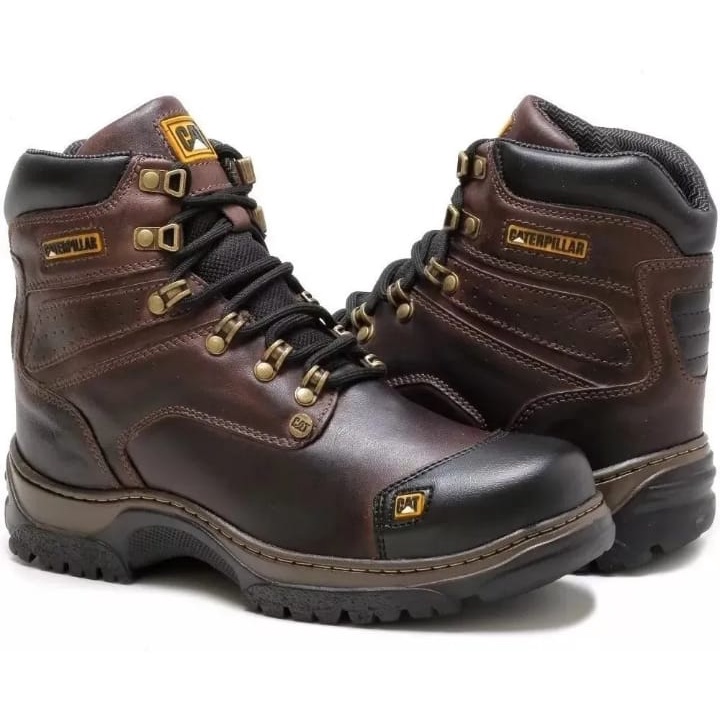 Bota Caterpillar Em Couro Legitimo