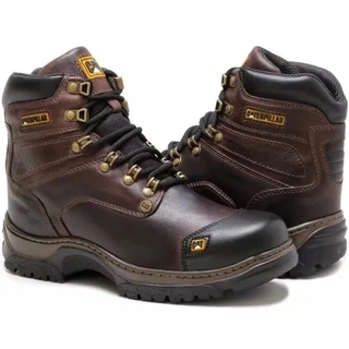 Bota Caterpillar Em Couro Legitimo