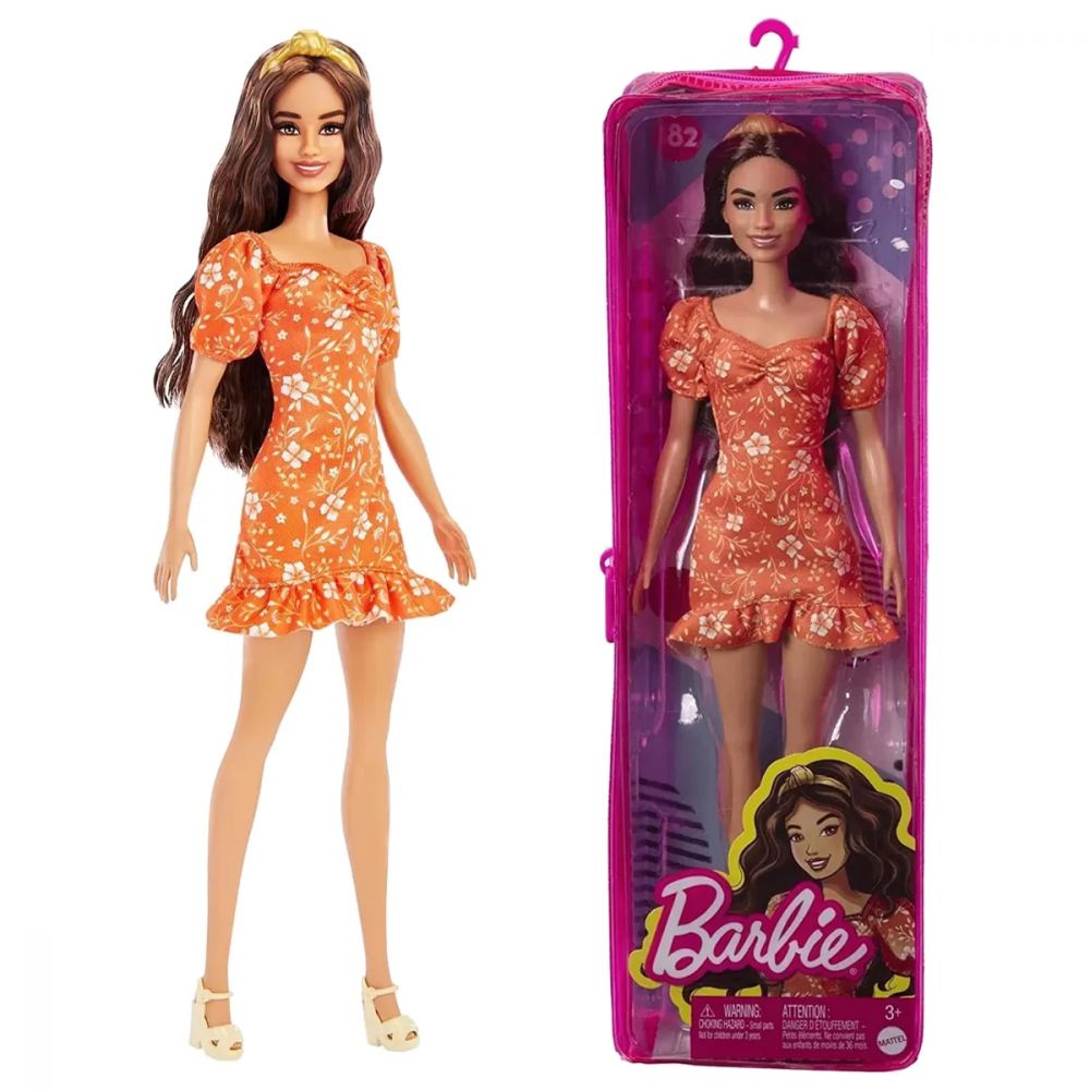 Boneca Barbie Fashionista Morena Com Roupinhas e Acessórios Modelo