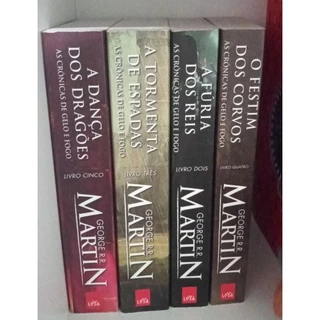 Livros As crônicas de gelo e fogo/ A casa do dragão/ House of the dragon volume: 3,4 USADOS