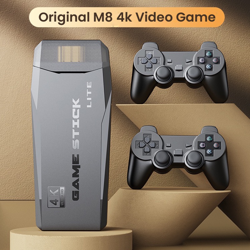 M8 II Mini Console de Videogame, 2K 4K Vara, 10000 Jogos Grátis