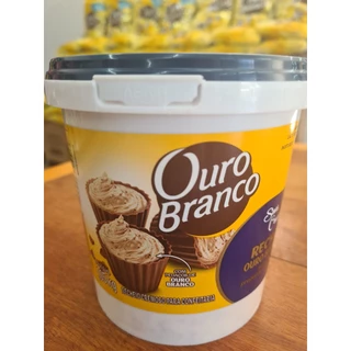Recheio de Ouro Branco Pote 1.050Kg Lacta para Rechear e Sobremesa Envio Imediato