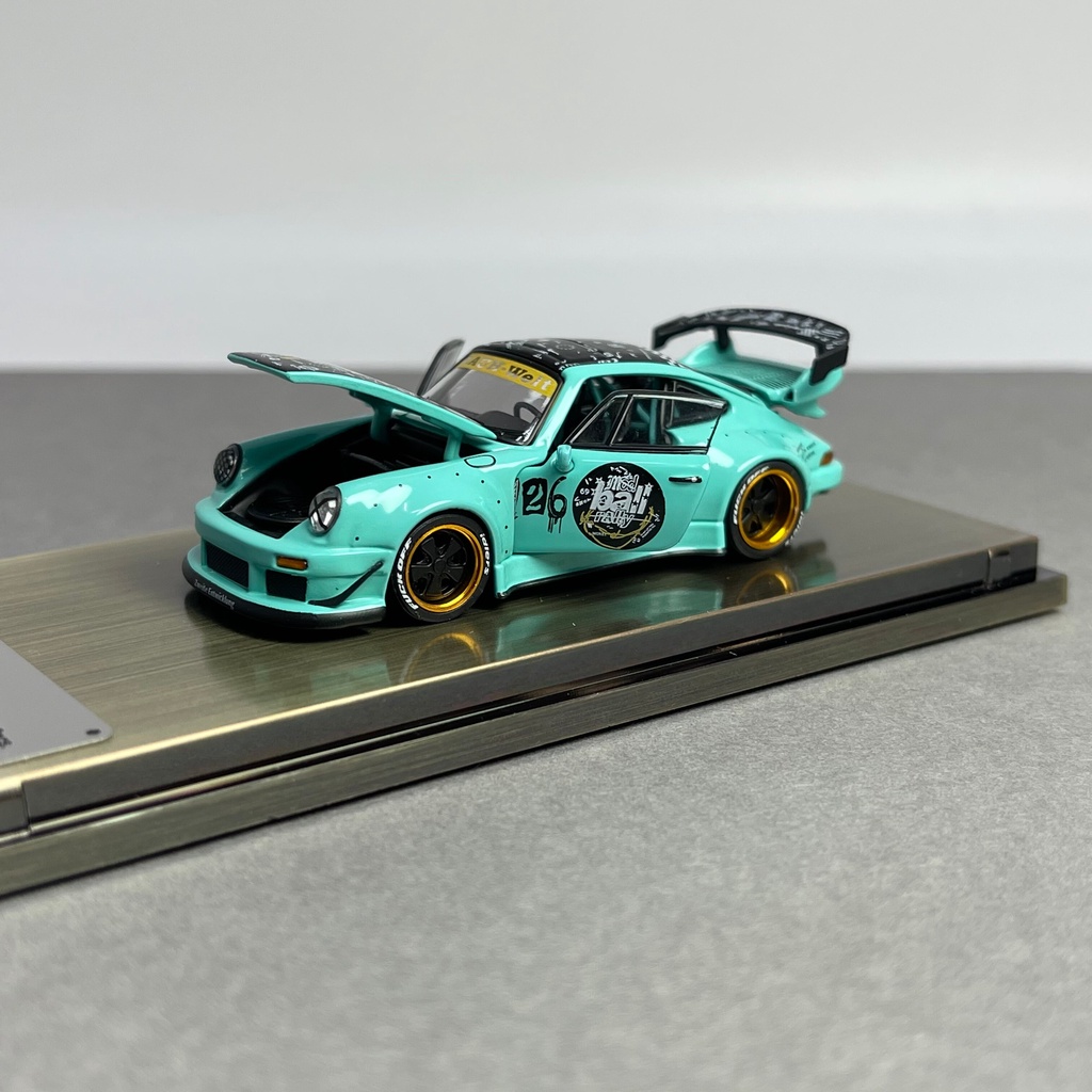 original PGM 1 : 64 911 930 993 RWB Tiffany Blue Diecast Modelo De
