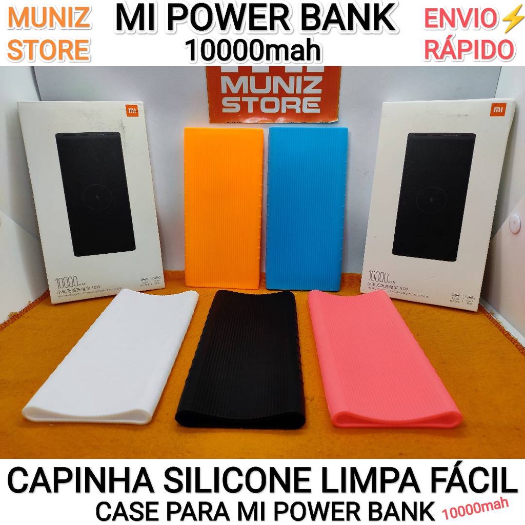 Capinha Silicone Para Power Bank Xiaomi 10000mah Case Para Xiaomi Power ...