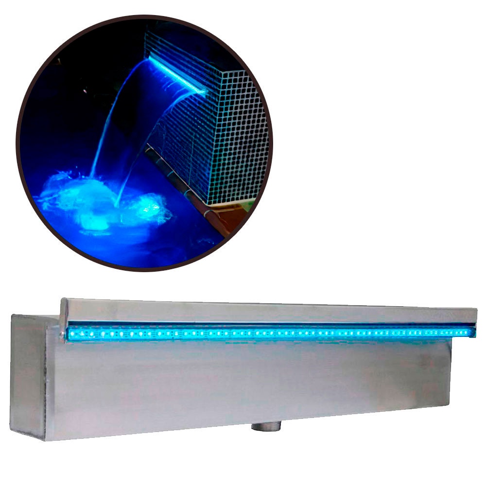 Cascata de Embutir para Piscina 60 CM com LED EVALD | Shopee Brasil