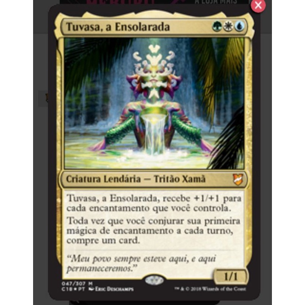 Deck/Baralho Commander Magic Mtg - Tuvasa, a Ensolarada | Shopee Brasil