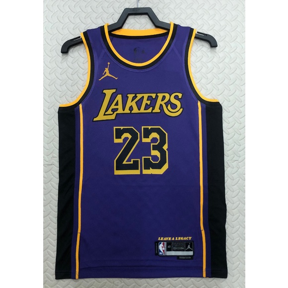 2023 nba Los Angeles Lakers No. 23 James purple basketball jersey hot pressed