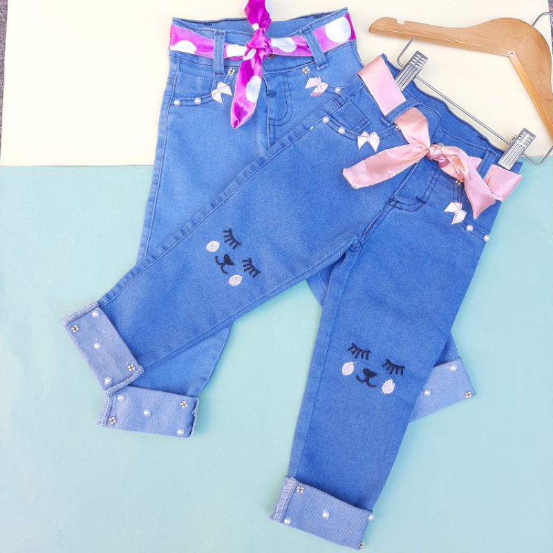 Calça Jeans Feminina Menina Infanto Juvenil Roupa de criança 4 ao 14