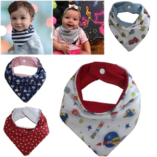 Kit 5 Babador Bandana Impermeável Menina/Menino