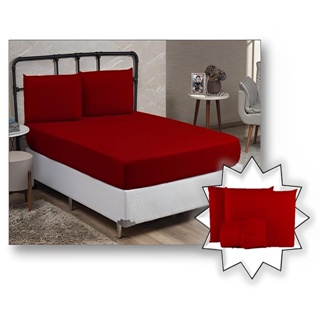 Kit 05 Jogo De Cama Lencol Casal Queen 3Pcs Premiun Conjunto