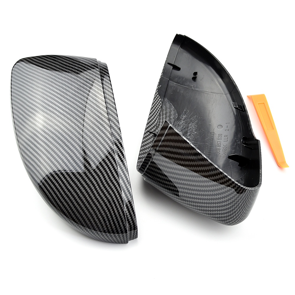Coques De Rétroviseur Noir Brillant Pour VW Jetta MK6, Passat B7, Scirocco, CC, Eos - Paire (Gauche/Droite)