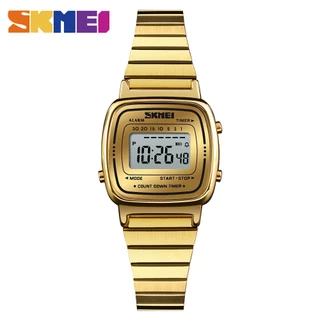 SKMEI 1252 Damas Relógio Moda Quartzo Casual Ouro Esportes Impermeável Para Senhoras