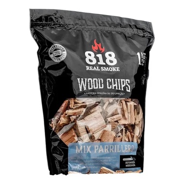 Wood Chips Mix Parrillero 1kg Defumar Lasca De Lenha Bbq