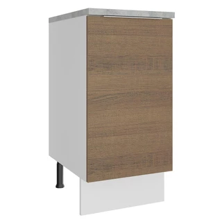 Balcão Madesa Stella 40 cm 1 Porta - Branco/Rustic em Oferta na Shopee