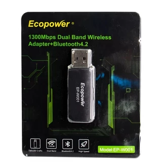 Melhore seu Wi-Fi e obtenha uma Conexão Estável com o Adaptador Wifi + Bluetooth Ecopower EP-W001 1300 MBPS USB Preto 5g