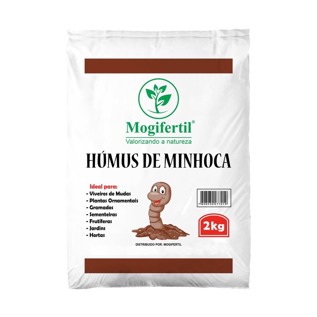 Humus de Minhoca 2 Kg - Mogifertil