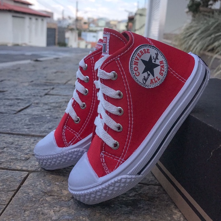 Tênis infantil All Star casual vermelho