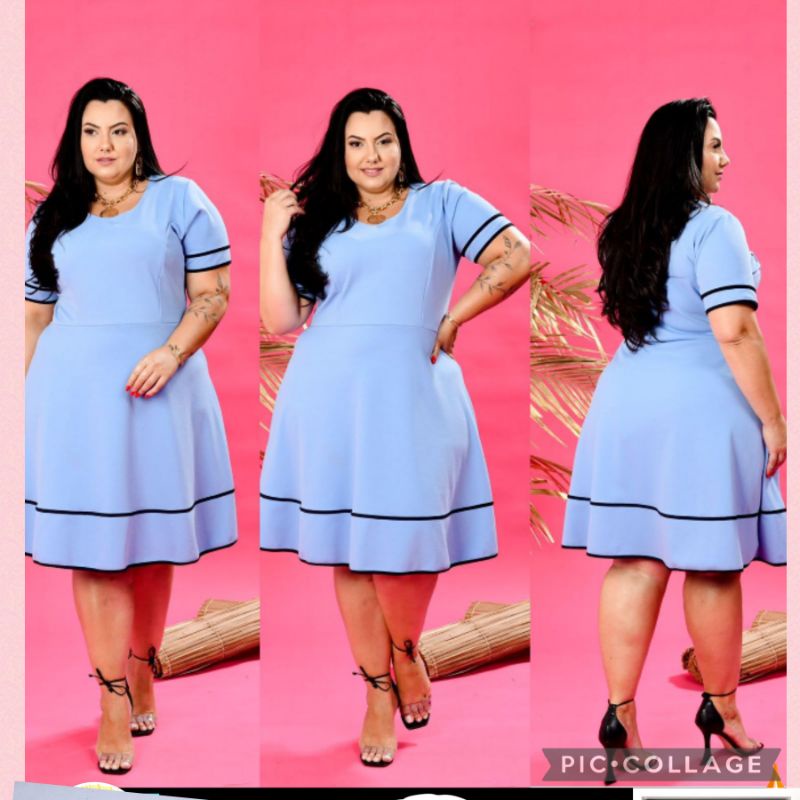 vestido godê moda evangélica, cristã, executiva | Shopee Brasil