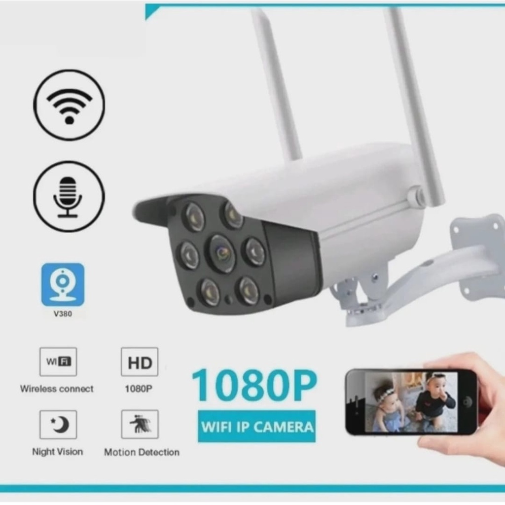 Câmera Ip Externa Prova D'agua Wifi Tuya 1080p Noturna
