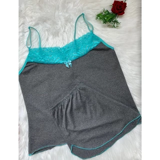 Short Doll Pijama Feminino Sensual Detalhe Renda Revenda