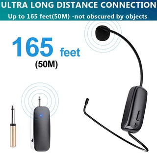 Novo Microfone Profissional De Uso De Cabeça Para Sem Fio UHF 2 Em 1 Jogos De Ensino De Fala