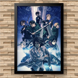 Placa Decorativa Shingeki No Kyojin Season 4 Temporada Eren Cor Marrom