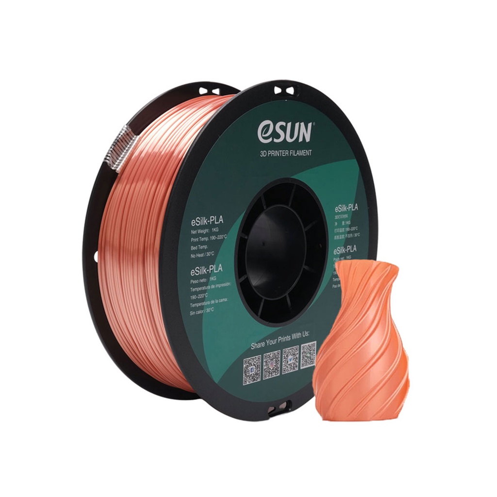 Filamento Impressão 3D Esun Esilk Pla Ouro Rose 1kg | Shopee Brasil