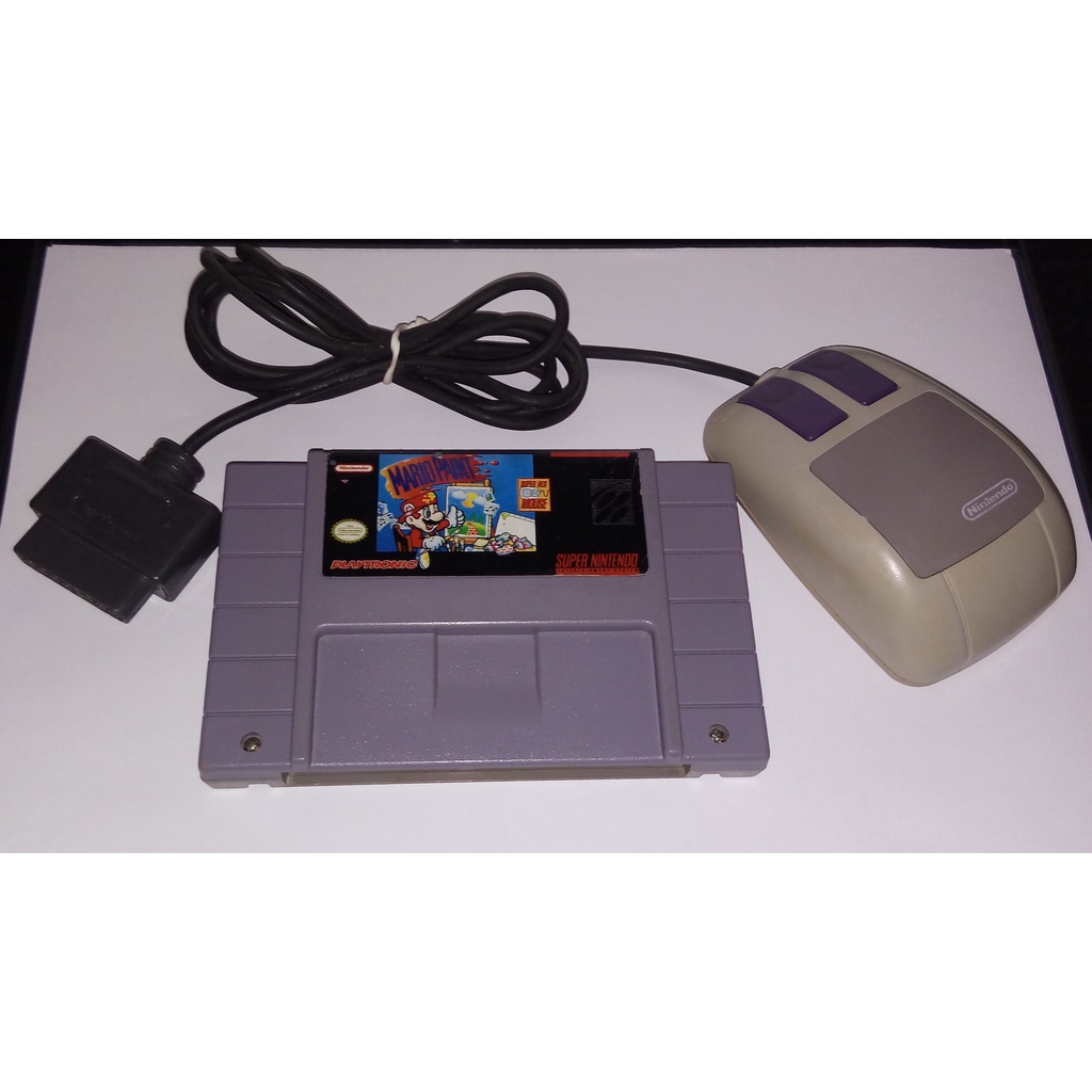 Jogo Super Nintendo SNES - Mario Paint c/ Mouse - FF Games - Videogames  Retrô