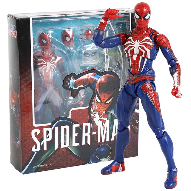 Vingadores Shf Homem Aranha Atualização Terno Ps4 Edição Jogo Spiderman Pvc Action Figure Collectibler Modelo Toy Boneca De Presente