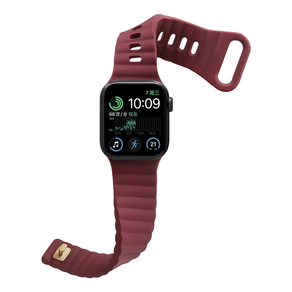 Pulseira de relógio de silicone com gravação flamingo para Apple Watch  Ultra 49mm/Série 8&7 45mm/