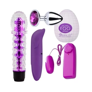 Kit Sex Shop Vibrador Golfinho + Vibro Bullet+Personal Vibrador Feminino + Plug Anal+Egg Masturbador em Oferta na Shopee