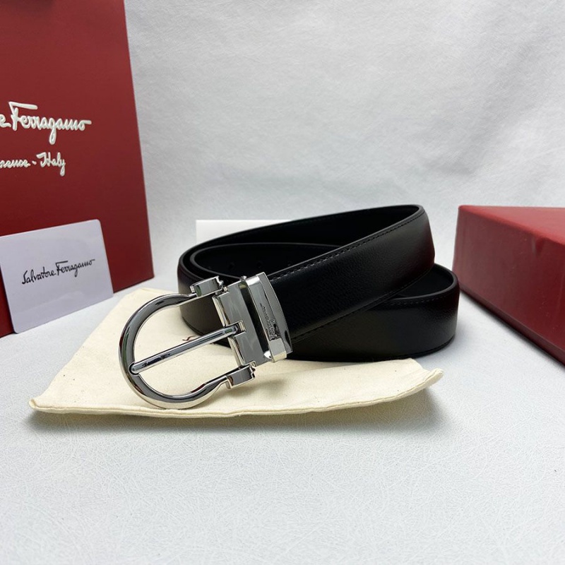 Cinturão de fivelas de agulha para homens da cintura de Ferragamo de Luxo Britânico Cinturão de Agulha de Negócios Cinturão de Lazer 3.4CM Estilo popular 19