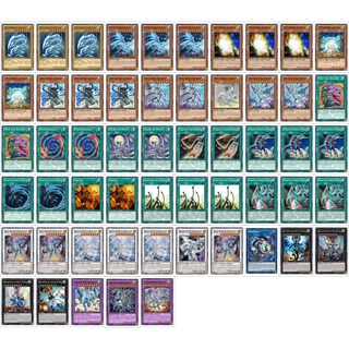 Cartas Yugioh- Deck Dragão Branco Xyz Sincro Fusão Meta 55 cards Tcg