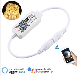 Controlador Dimmer Wifi App Celular Android IOS Fita Led 5v 12v 24v Uma Cor Única Compatível Google Home Alexa Magic Home