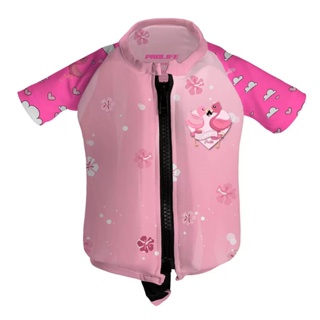 Boia Camisa Flutuadora Colete Infantil Flamingo 6 Anos