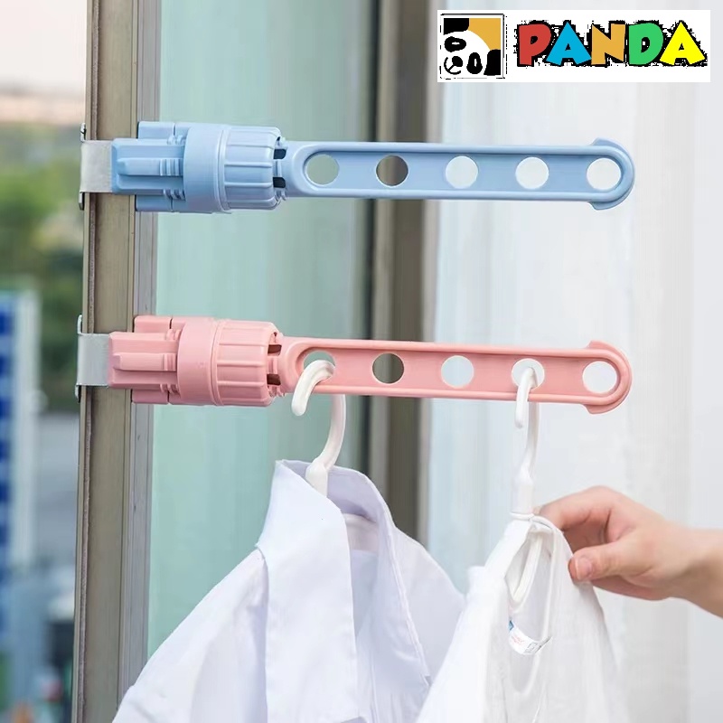 Rack de Cabide 5 Furos Para Uso Interno Estrutura De Janela Portátil