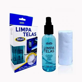Limpa Telas + Flanela Celular Televisão Computador Telas em Geral Start Acompanha Flanela