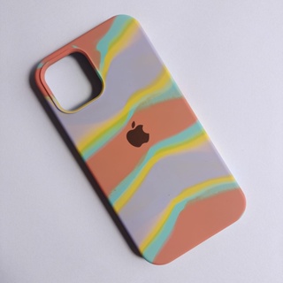 Capa iPhone 12 Pro Max Silicone Aveludada Arco Íris – Eu Que Fiz