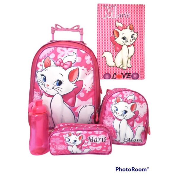 Mochila Tipo Saco Gatinha Marie - Disney - Ifcat ToyStore