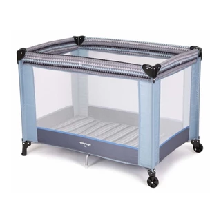 Berço Cercado Portátil Para Bebê Até 15kgs Fit Azul Voyage