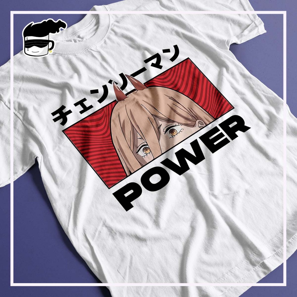 Camiseta Anime Motosserra Chainsaw Man Power Gatinho Anime Unissex