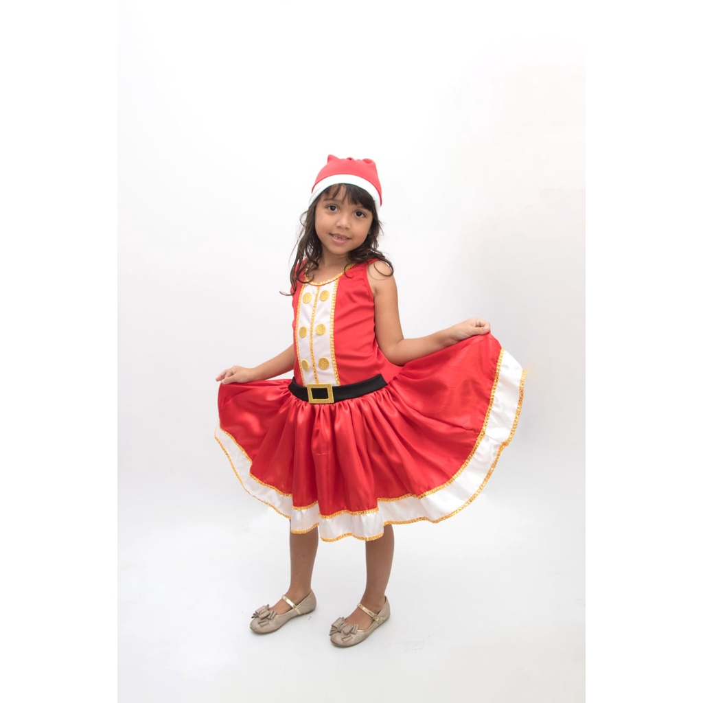 Criança Natal Cosplay Fantasia Mamãe Noel Baby Kids Conjunto De Roupas de  Vestido para Meninas 0108 - Escorrega o Preço