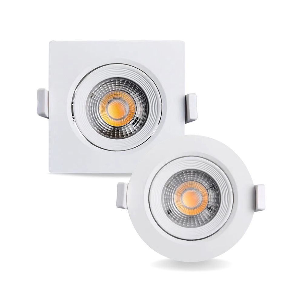 Luminária Led Spot 7W e 10W Redondo Quadrado Embutido Branco Frio Bivolt