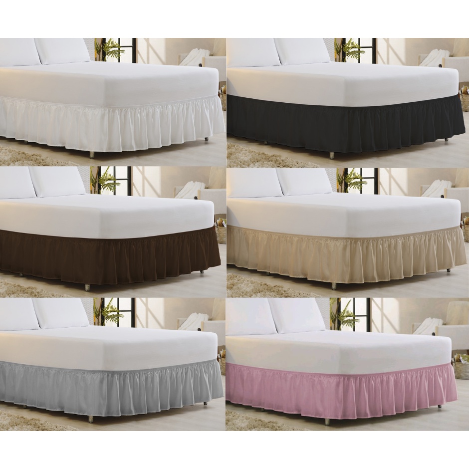 Saia para Cama Box Queen ( Ajustável ) - Decoraçâo Quarto
