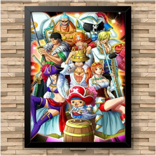 ONE PIECE - Quadros e Placa Decorativa de Parede para quarto e sala tema  Wanted luffy Zoro Nami Usopp Sanji Tony Chopper Robin Roronoa Eiichiro  Quadro parede e decoração séries, filmes e