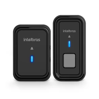 Campainha Sem Fio Wireless Wifi sos Plug Play 5 Toques, 5 níveis CIB 101 - Intelbras | Preto