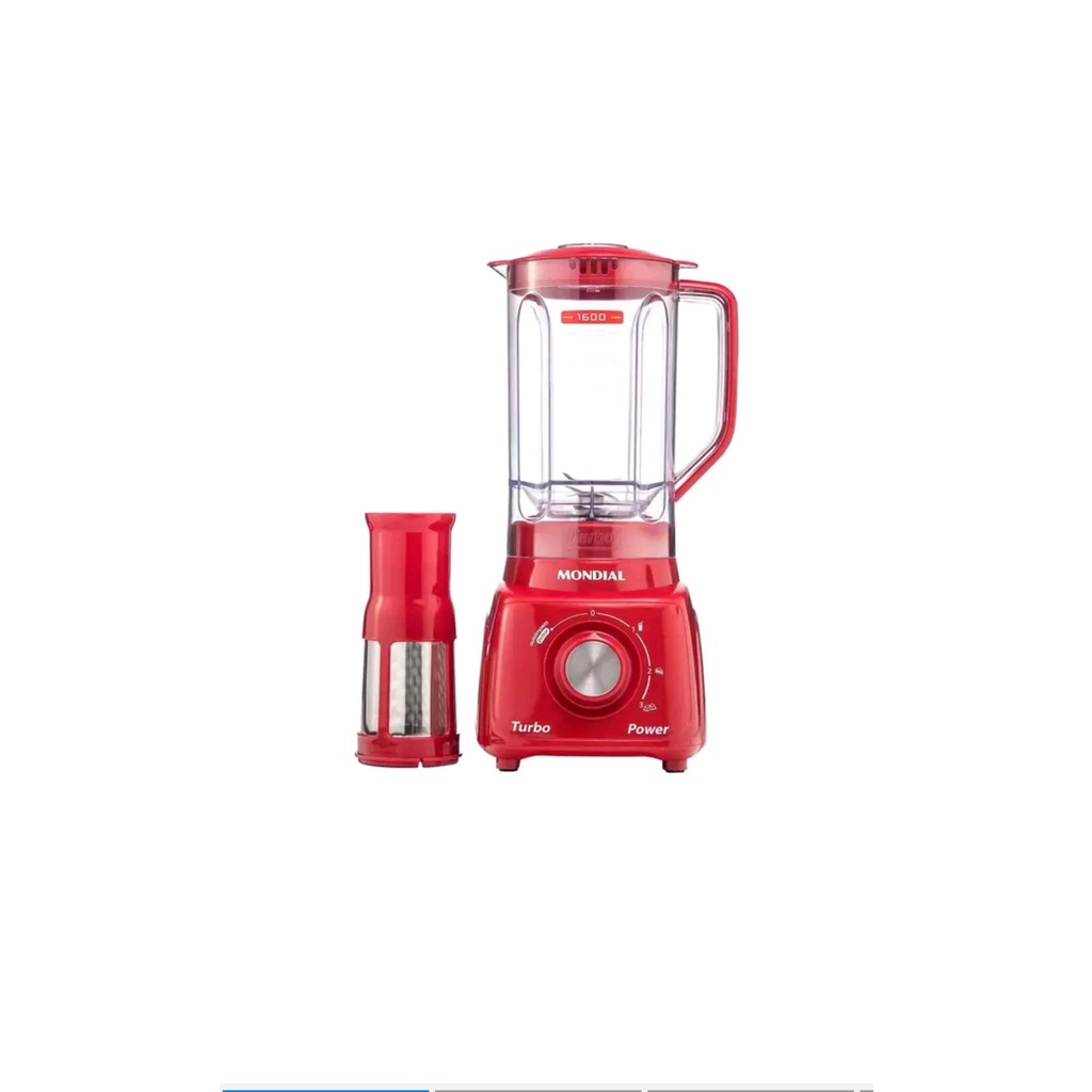 Liquidificador portátil Mondial Turbo Power L-99 2.2 L VERMELHO ou PRETO