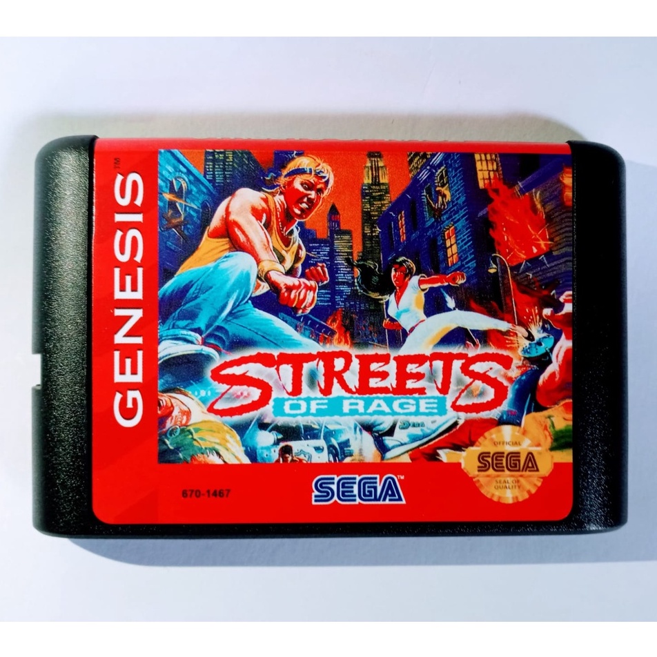 Jeu Streets Of Rage Reproduction Mega Drive/Genesis - Cartouche Seule, Comme Neuf