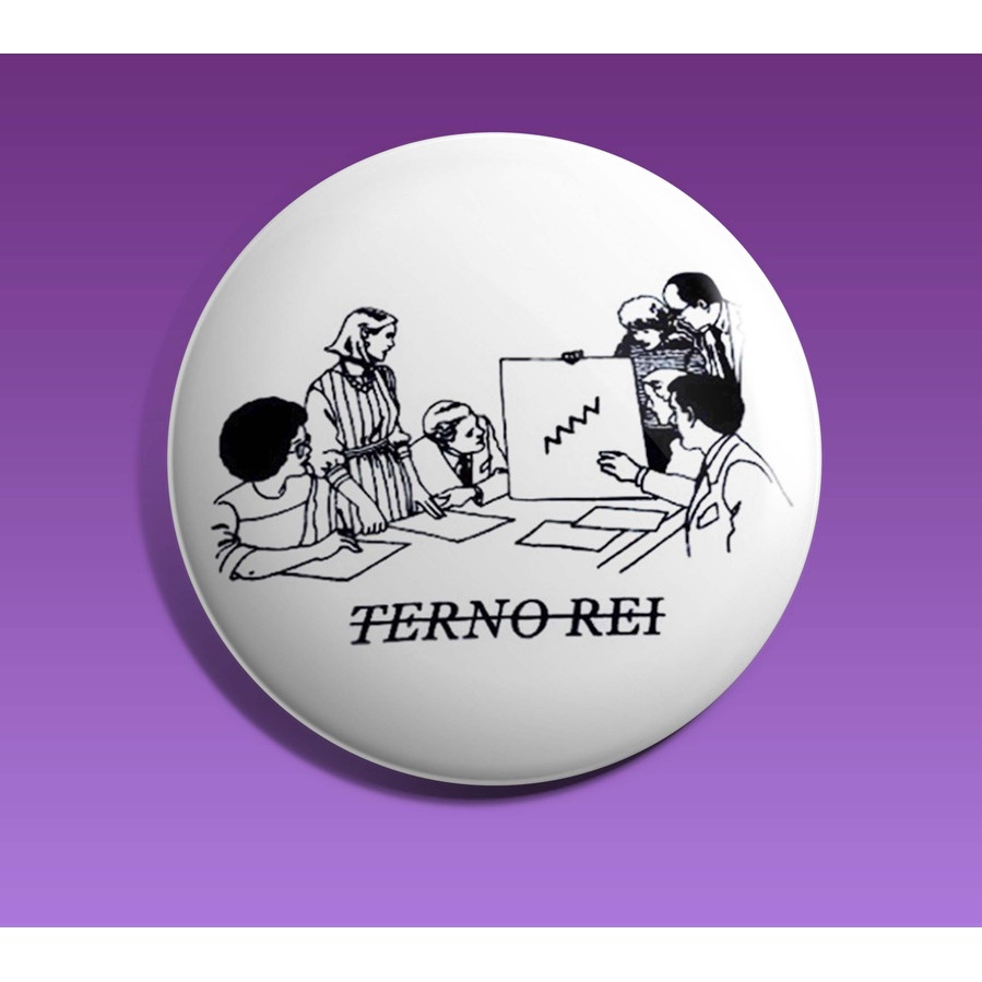 Botton TERNO REI Bottom de banda botom rock and roll boton de K-pop broche alfinete rock and roll, button mpb bottom de mochila de musicas, 3,5cm