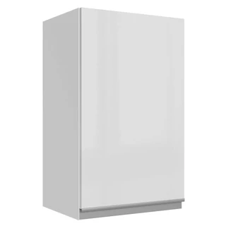 Armário Aéreo Madesa Acordes 100% MDF 40 cm - Porta Branco Brilho